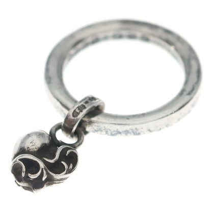 Chrome Hearts Ntfl Heart Motif Silver Ring