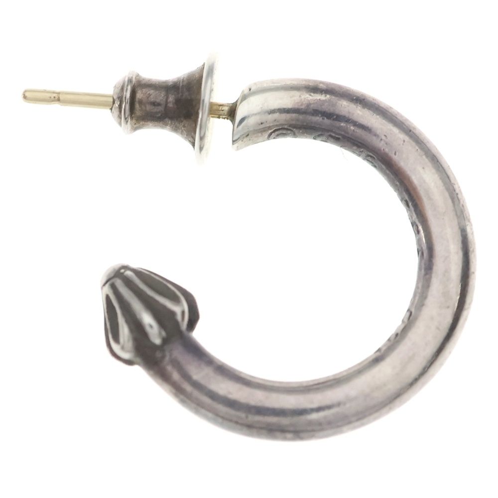 Chrome Hearts Hoop Plain Earrings Silver — view 4