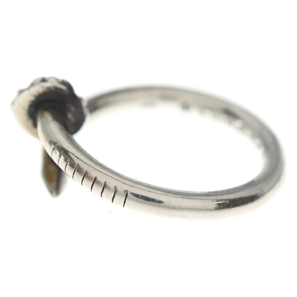 Chrome Hearts Nail Crsball Cross Ball Ring Silver — view 4