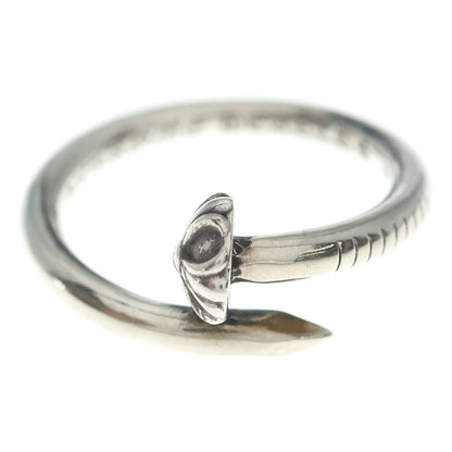 Chrome Hearts Nail Crsball Cross Ball Ring Silver