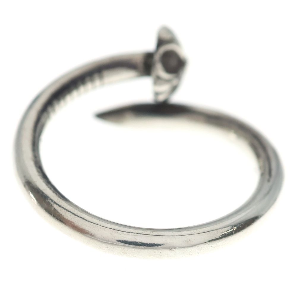 Chrome Hearts Nail Crsball Cross Ball Ring Silver — view 2