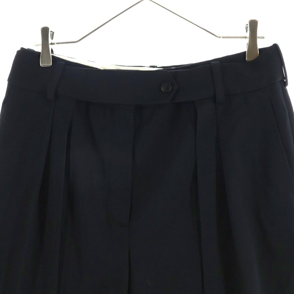 Hermes Wool Pleats Sarouel Pants Shorts Black — view 3