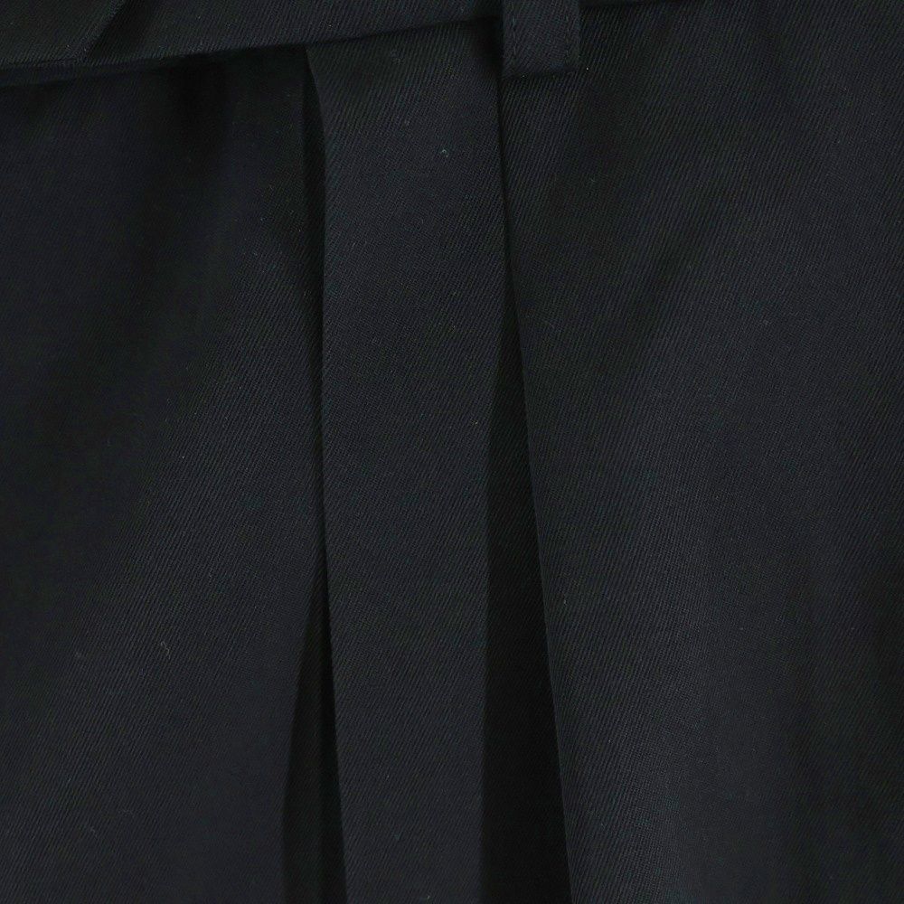 Hermes Wool Pleats Sarouel Pants Shorts Black — view 4