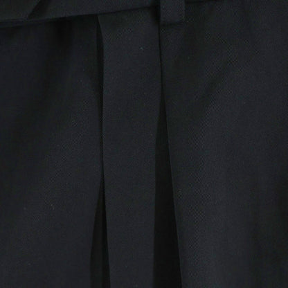 Hermes Wool Pleats Sarouel Pants Shorts Black — view 4