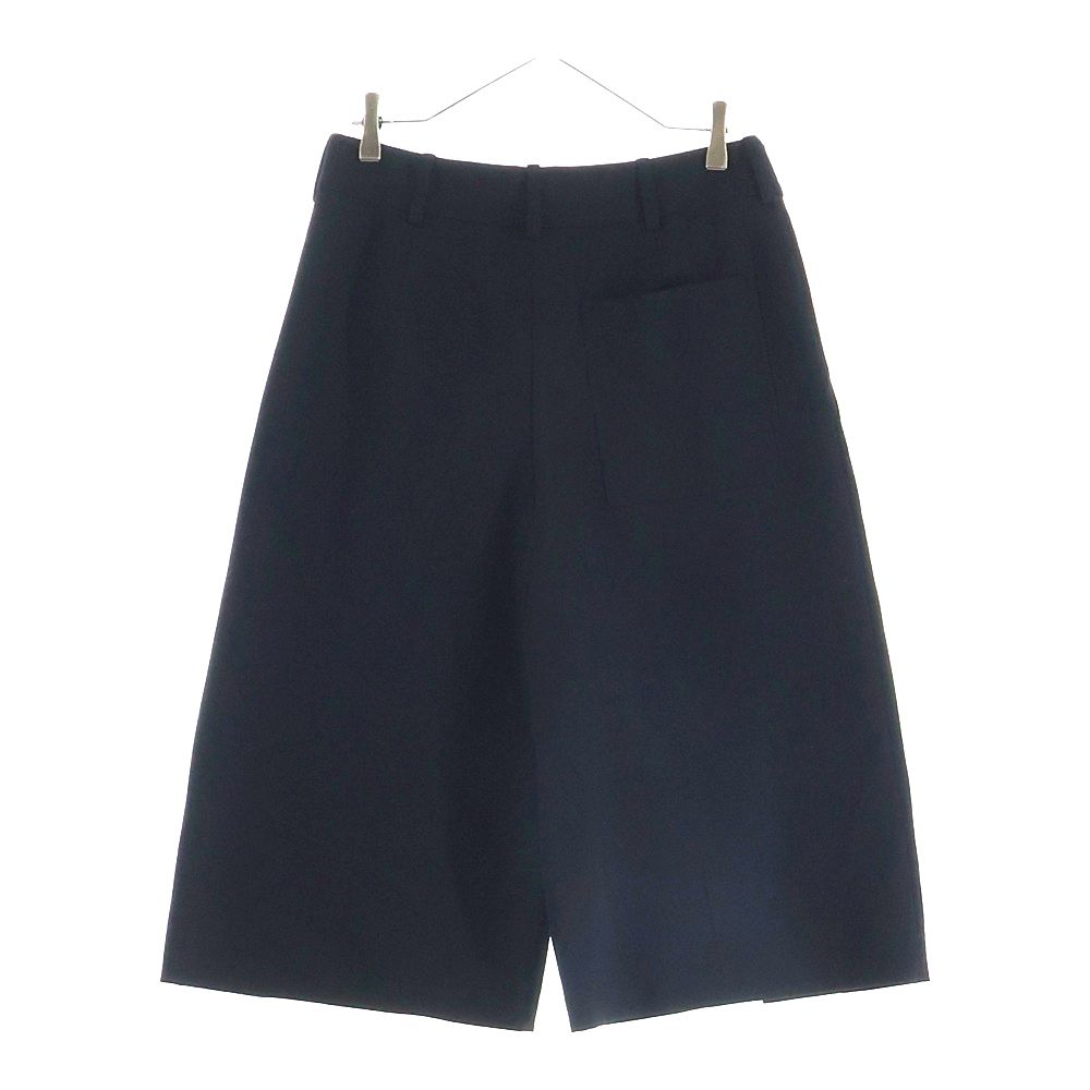 Hermes Wool Pleats Sarouel Pants Shorts Black — view 2