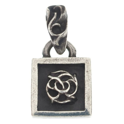 Chrome Hearts Framed Flrl Floral Charm Pendant Top Silver