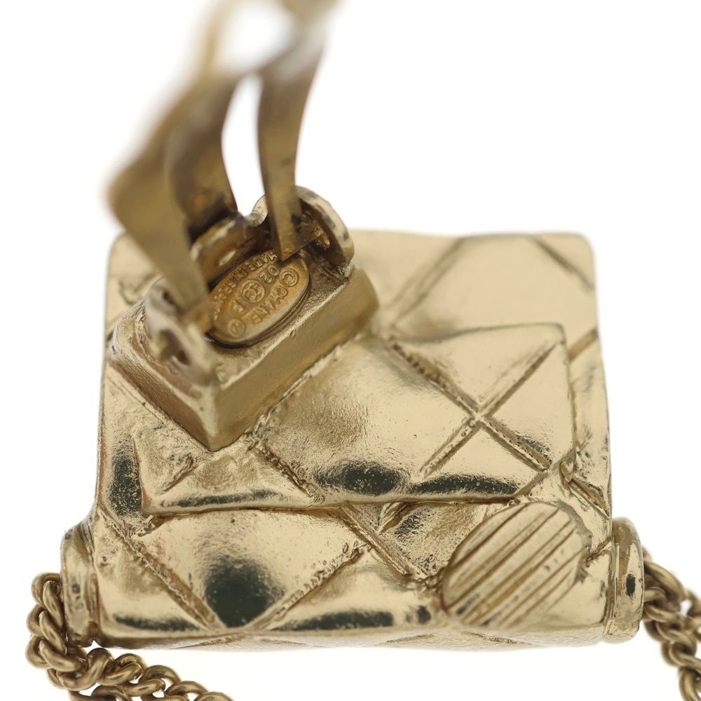Chanel Quilted Bag Motif Chain Ring Gold — view 6