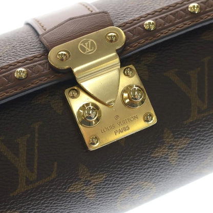 Louis Vuitton Monogram Papillon Trunk Chain Shoulder Bag 2-Way Brown Leather — view 5