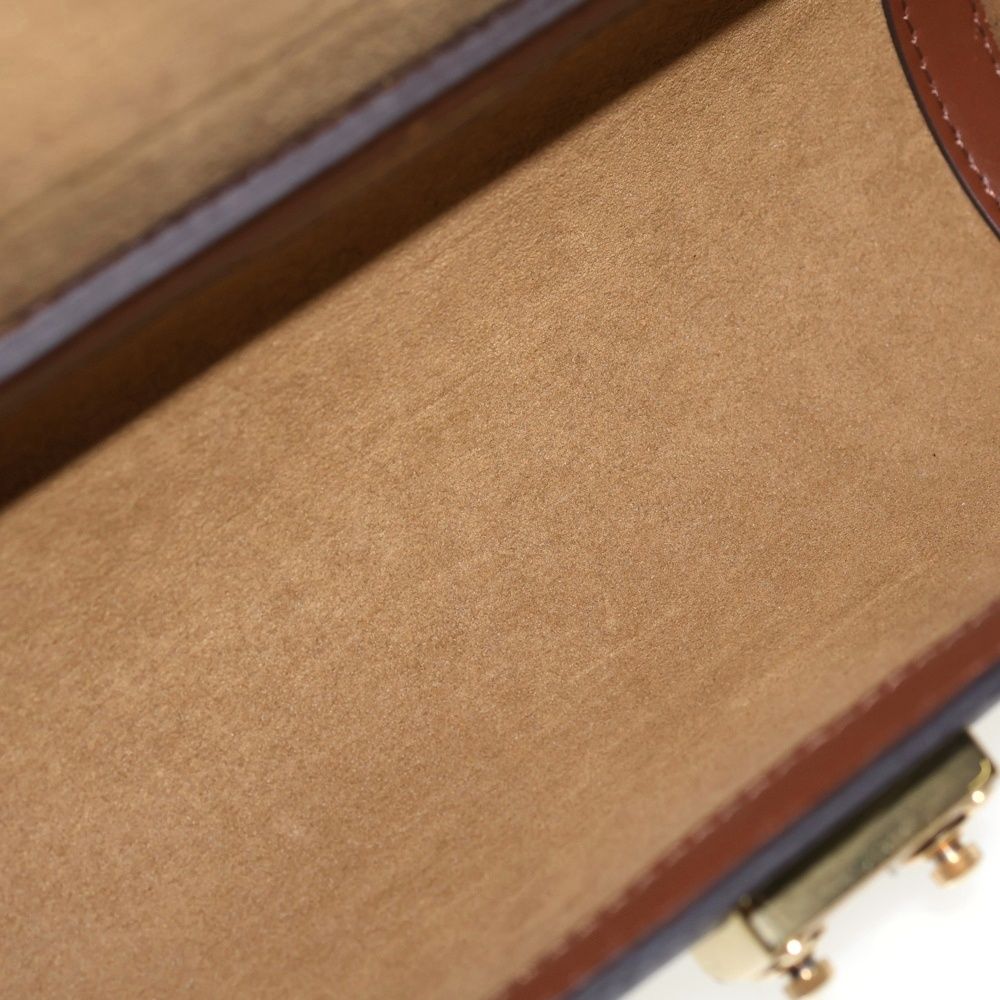 Louis Vuitton Monogram Papillon Trunk Chain Shoulder Bag 2-Way Brown Leather — view 4
