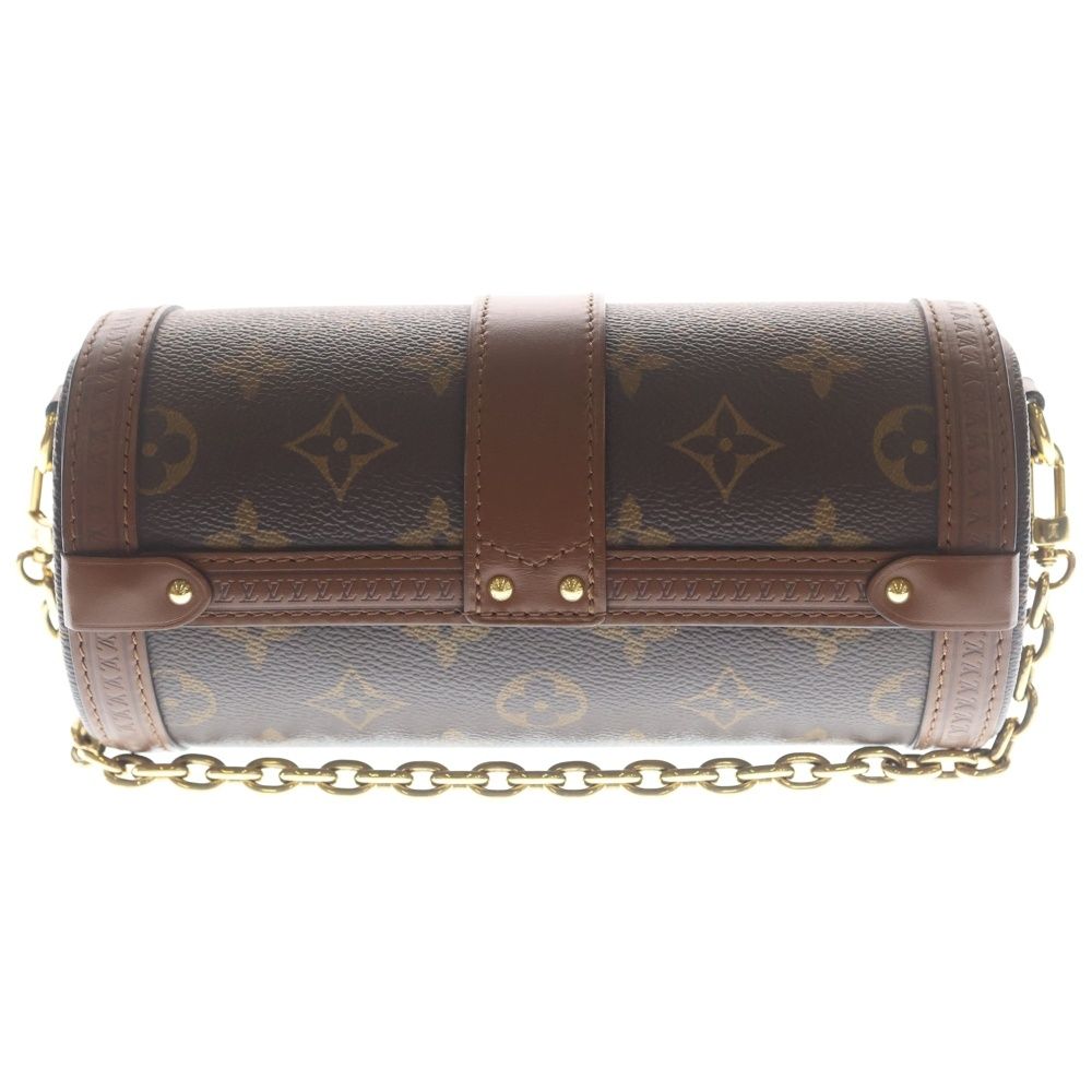 Louis Vuitton Monogram Papillon Trunk Chain Shoulder Bag 2-Way Brown Leather — view 2