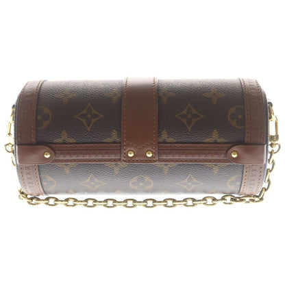 Louis Vuitton Monogram Papillon Trunk Chain Shoulder Bag 2-Way Brown Leather — view 2