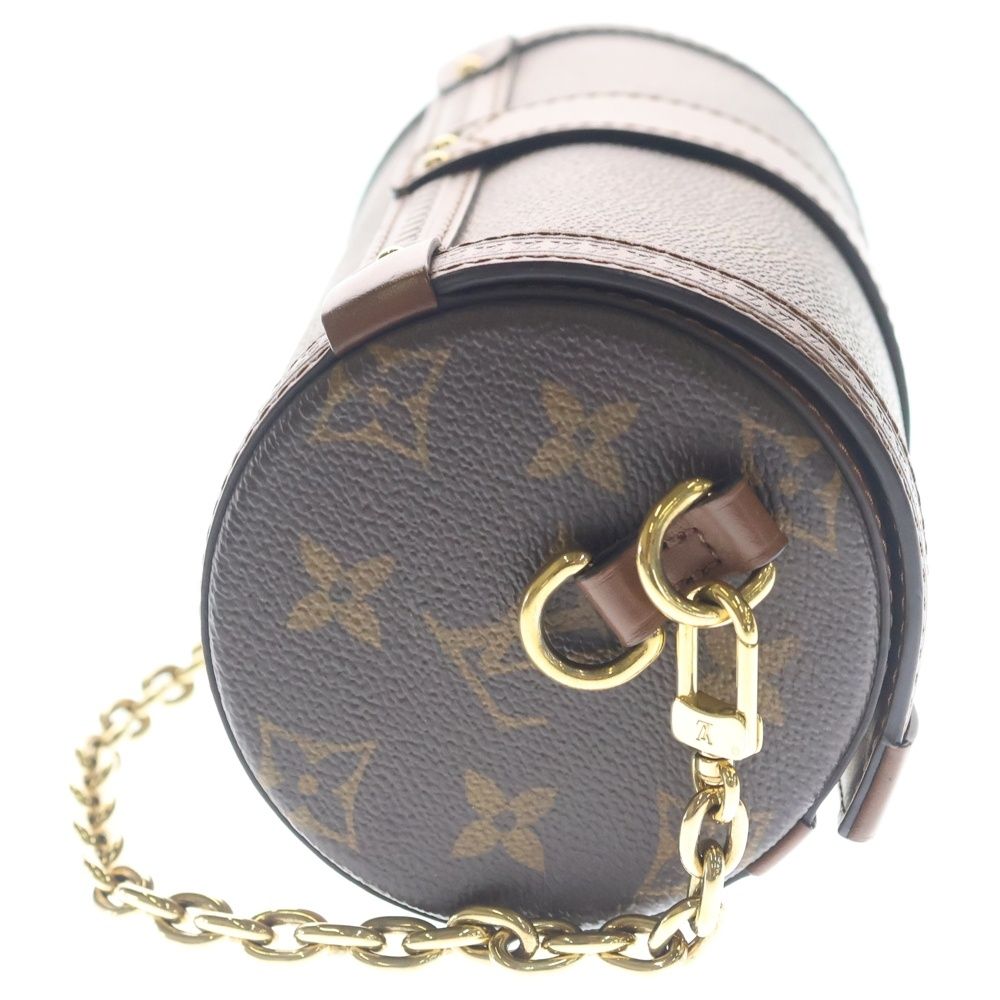 Louis Vuitton Monogram Papillon Trunk Chain Shoulder Bag 2-Way Brown Leather — view 3