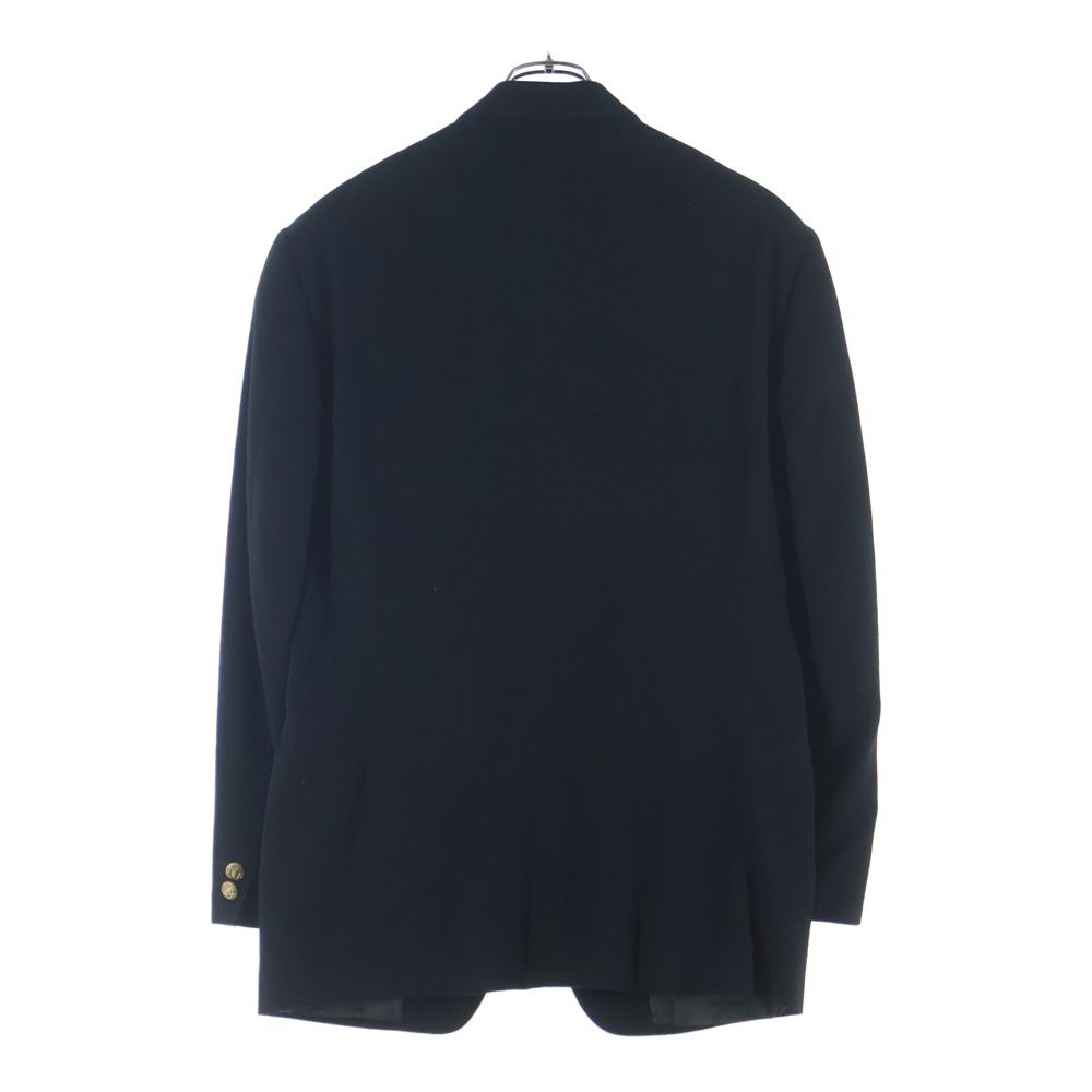 Versace Gianni Wool Cashmere Gold Button Tailored Jacket Black — view 2