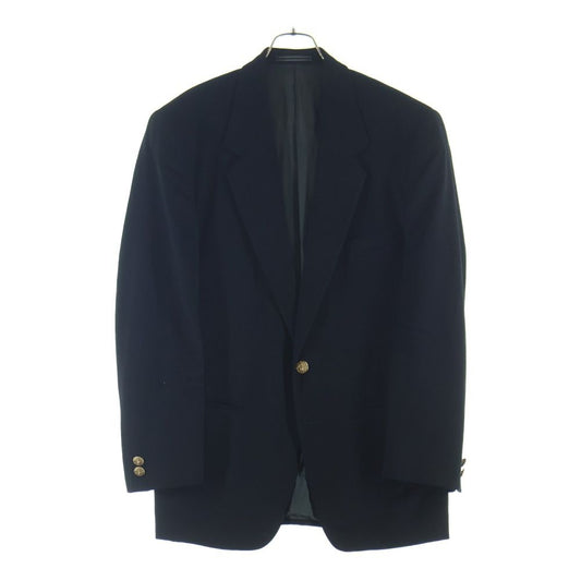 Versace Gianni Wool Cashmere Gold Button Tailored Jacket Black