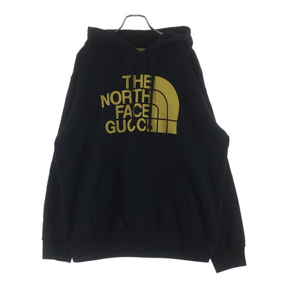 Gucci the North Face Logo Pullover Hoodie Black Yellow