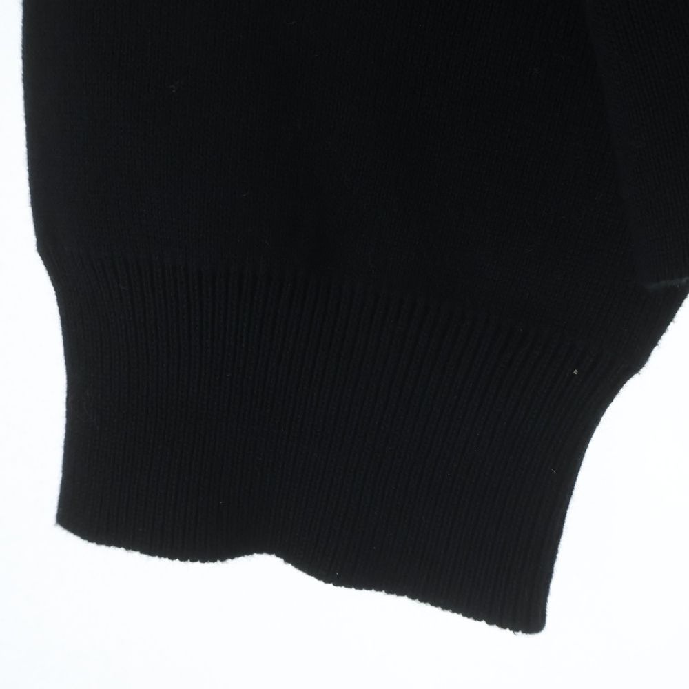 Loewe Anagram Pocket Sweater Logo Crew Neck Cotton Knit Black — view 6