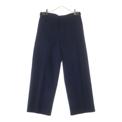 Bottega Veneta Wool Flannel Wide Pants Trousers Navy