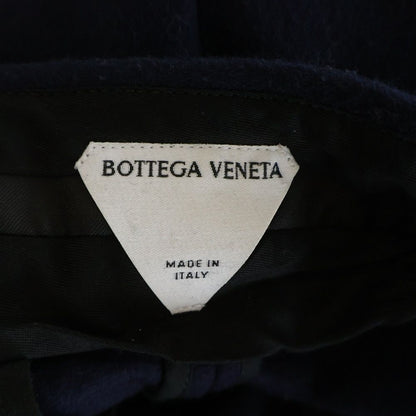 Bottega Veneta Wool Flannel Wide Pants Trousers Navy — view 7
