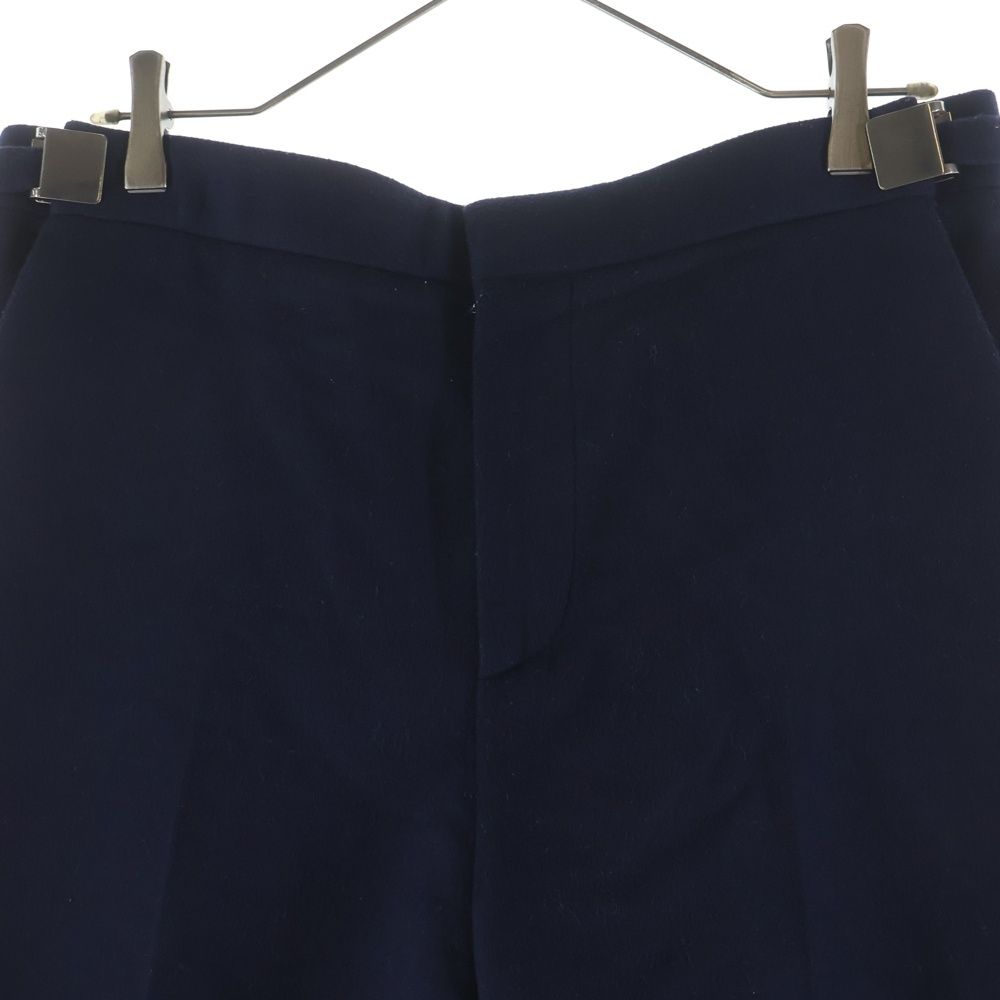 Bottega Veneta Wool Flannel Wide Pants Trousers Navy — view 3