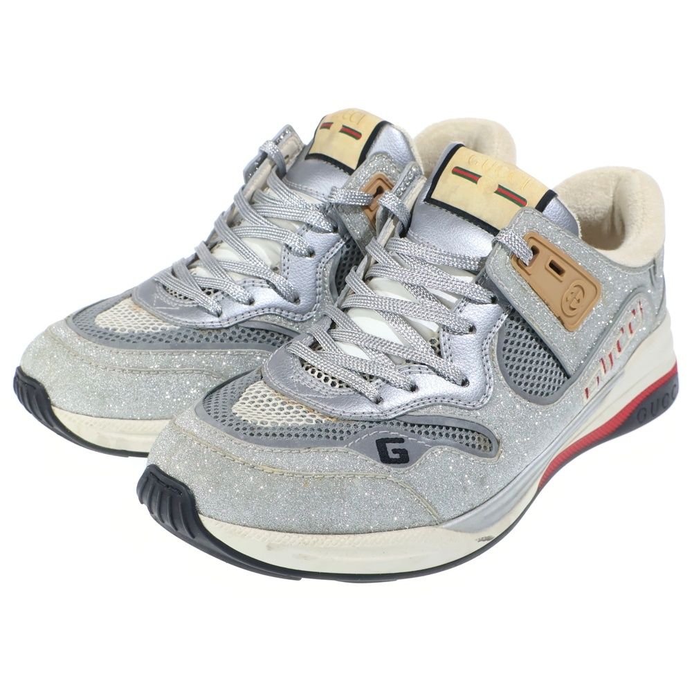 Gucci Ultraspace Low Cut Sneakers Shoes Silver — view 2