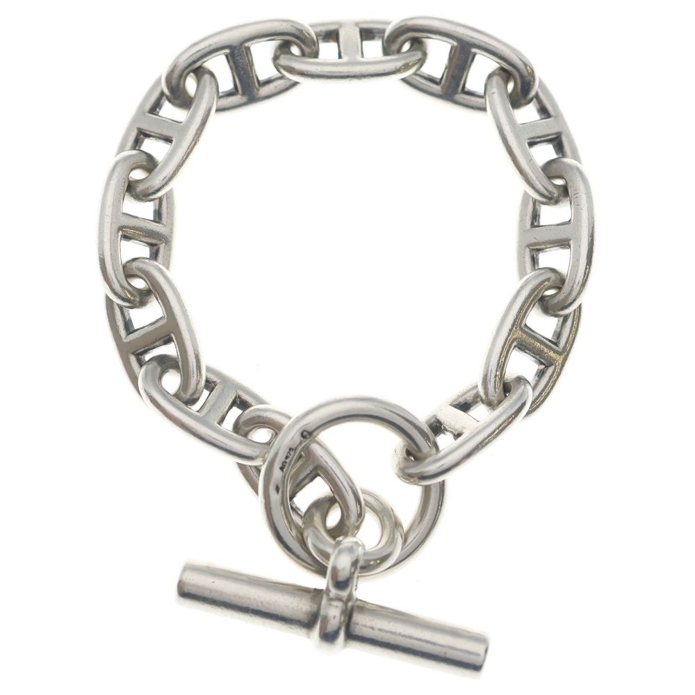 Hermes Chaine D'ancre Bracelet Silver
