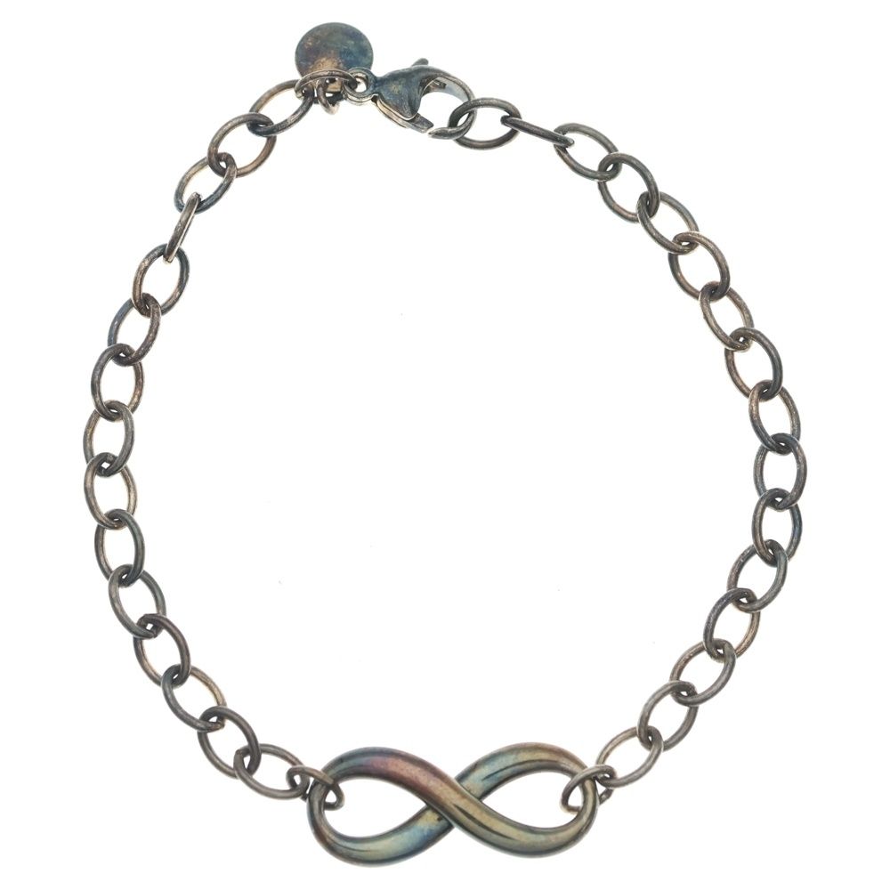 Tiffany & Co Infinity Motif Chain Bracelet Silver