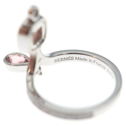 Hermes Apara Earrings Au Pearl Tourmaline Ring Silver Pink — view 5