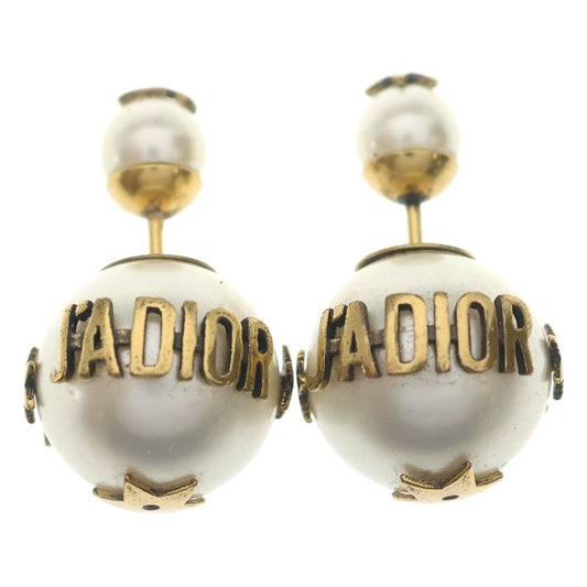 Dior Pearl Earrings White Gold