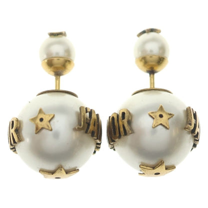 Dior Pearl Earrings White Gold — view 2