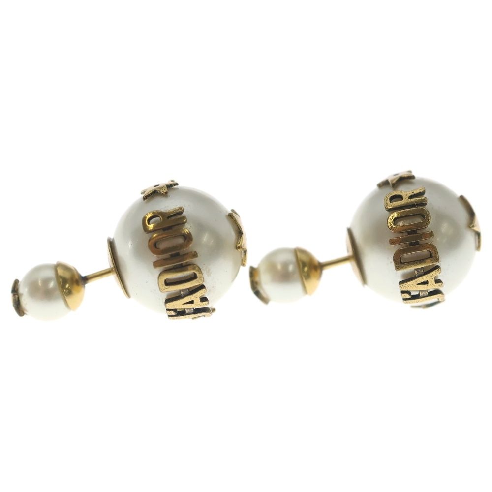 Dior Pearl Earrings White Gold — view 4