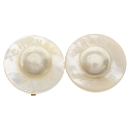 Chanel Pearl Earrings White Gold