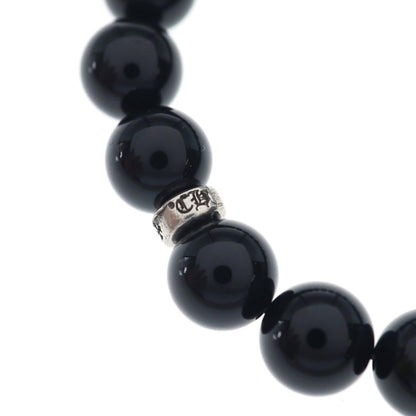 Chrome Hearts 10 mm Bead Bracelet Cross Ball Black Silver — view 6