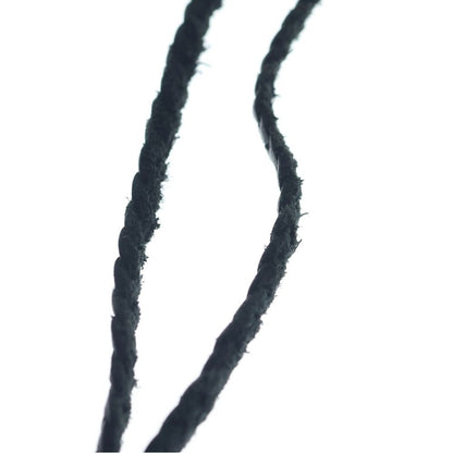 Chrome Hearts Leather Braid Scroll Necklace Black Silver — view 5