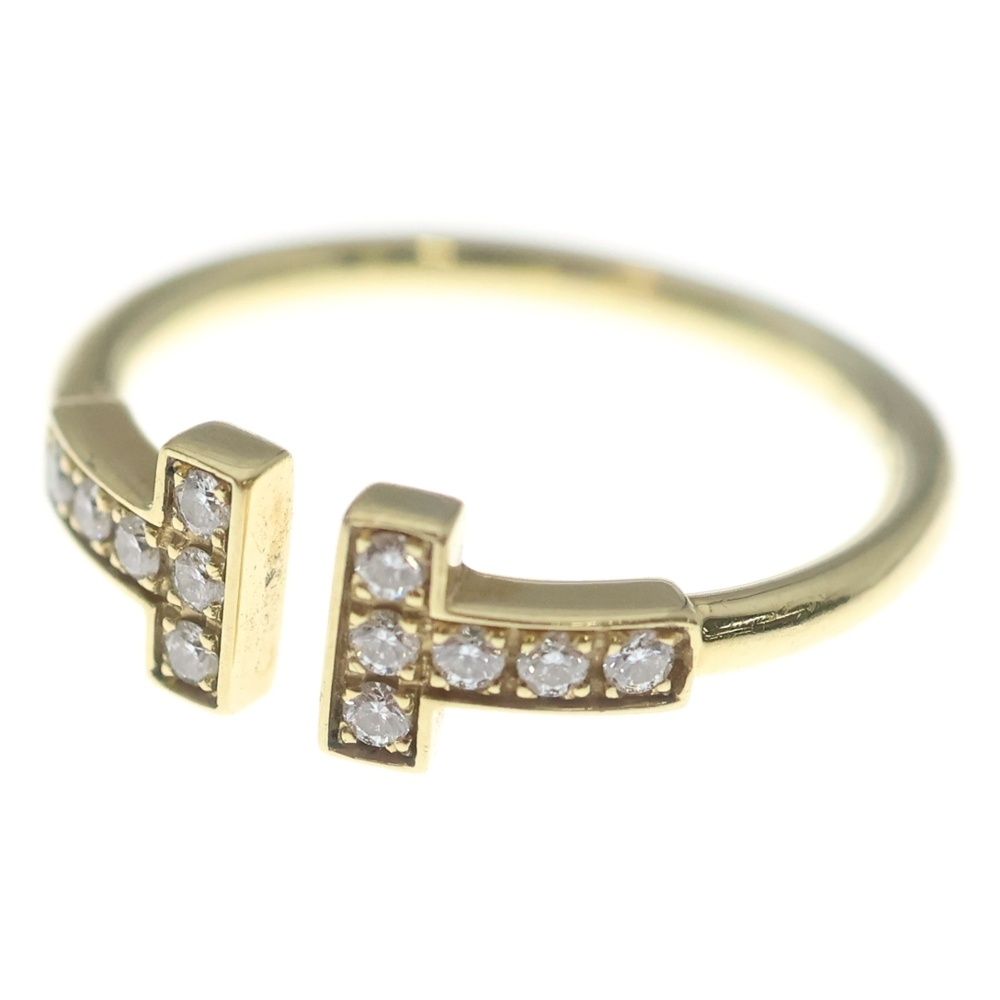 Tiffany & Co T Wire Diamond Ring Gold