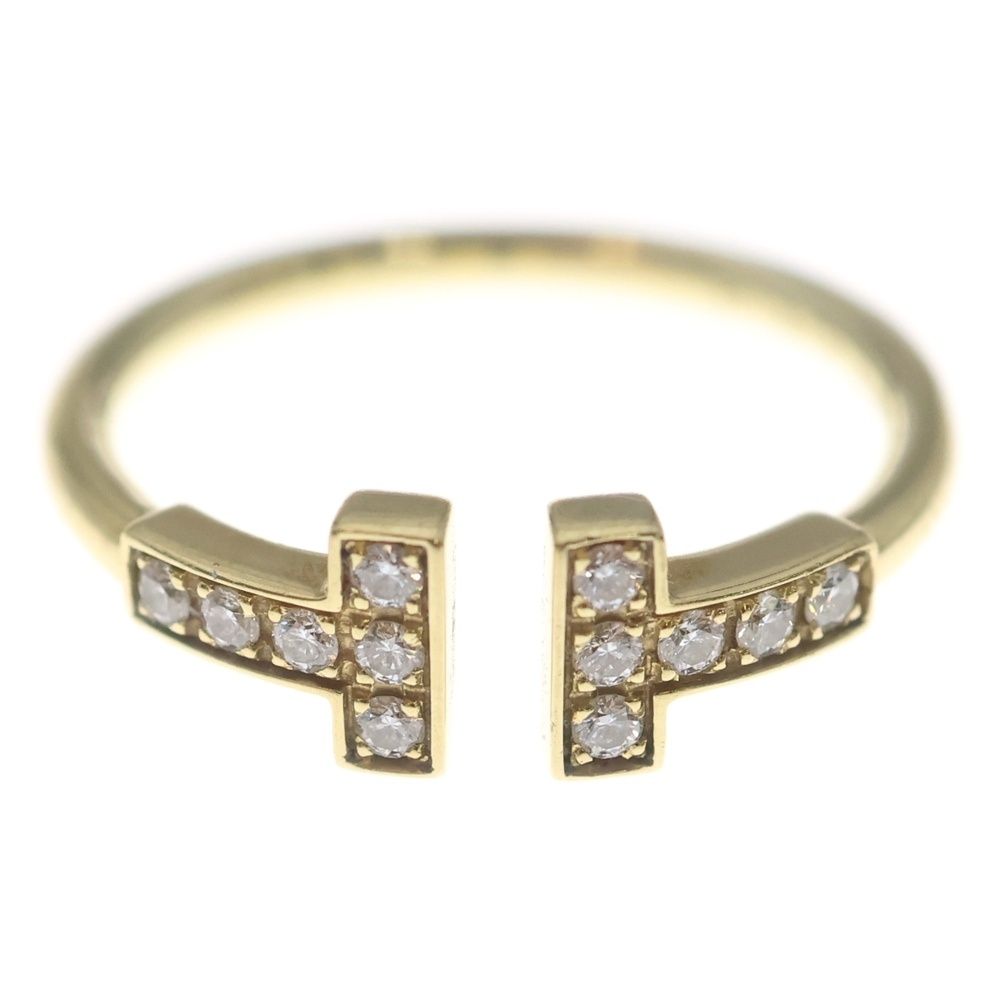 Tiffany & Co T Wire Diamond Ring Gold — view 4