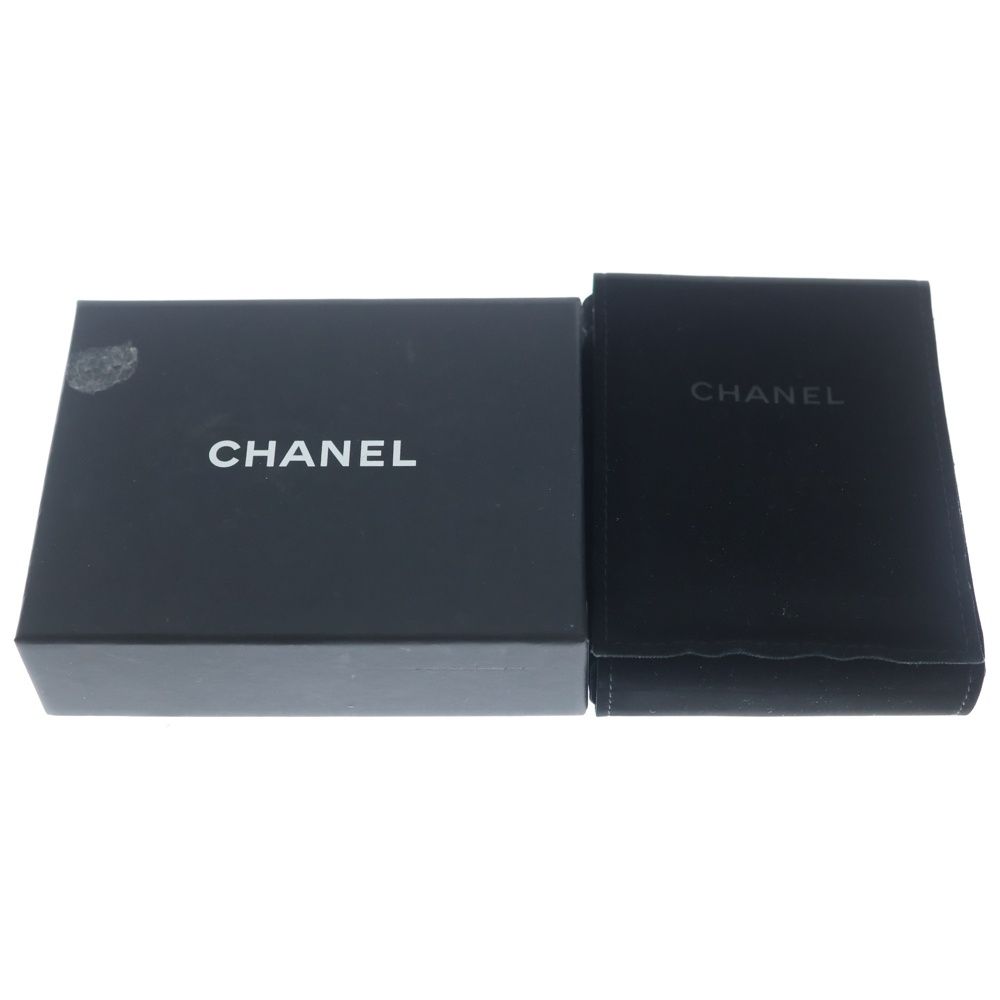 Chanel CC Logo Circle Line Stone Necklace Pendant Chain Gold — view 6