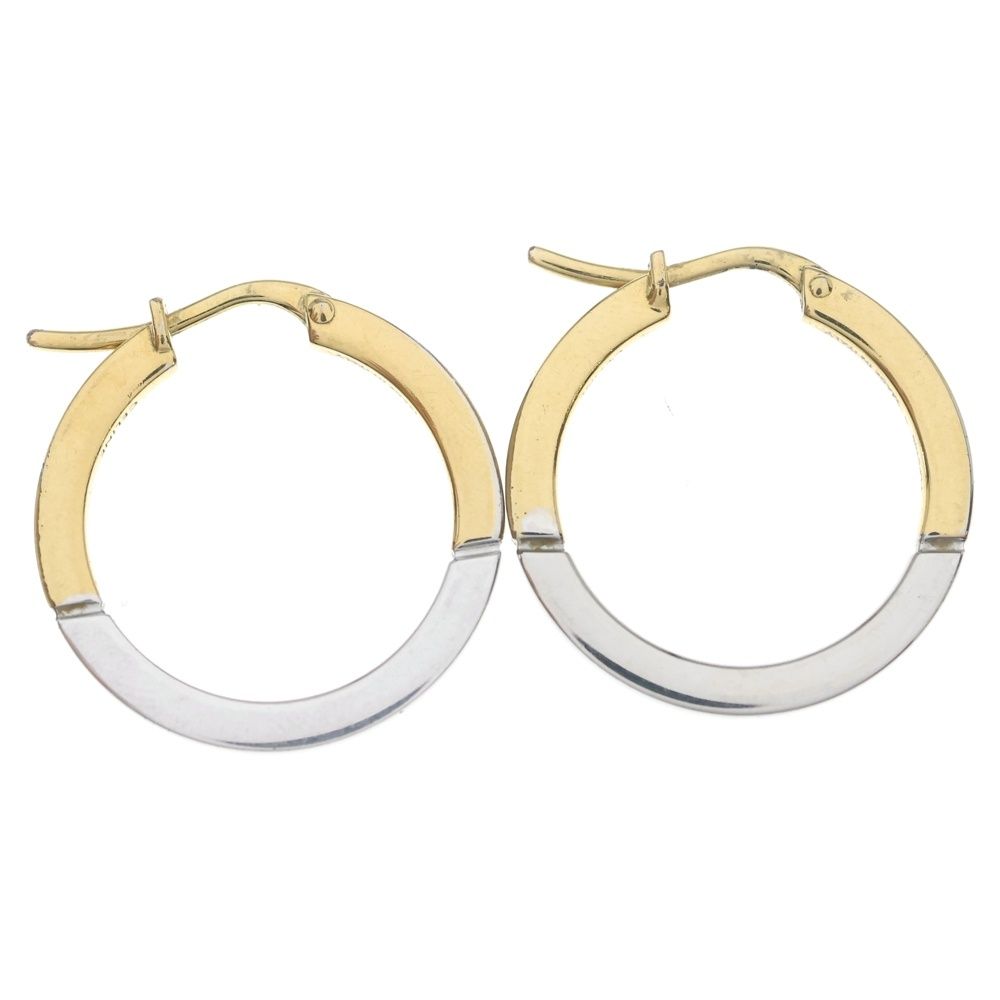 Celine Hoop Earrings Gold Silver — view 4
