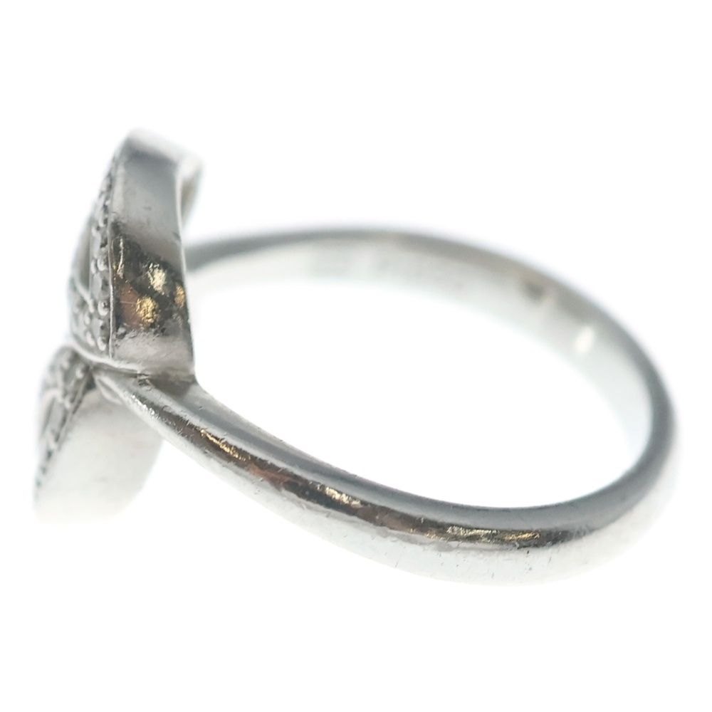 Harry Winston Lily Cluster Star Mini Ring Pave Diamond Platinum — view 4