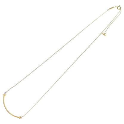 Tiffany & Co T Smile Small Necklace 18k YG Yellow Gold Pendant — view 2
