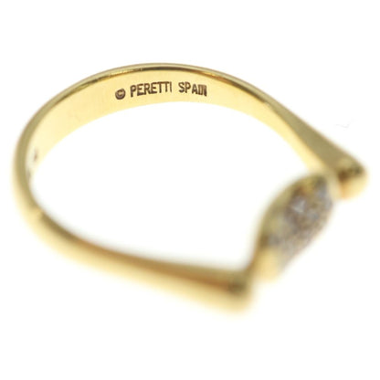 Tiffany & Co Bean Paveda Earrings 18k YG Yellow Gold Ring — view 5