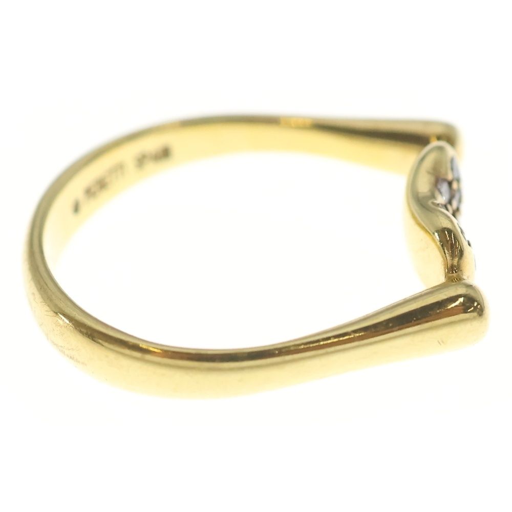Tiffany & Co Bean Paveda Earrings 18k YG Yellow Gold Ring — view 3