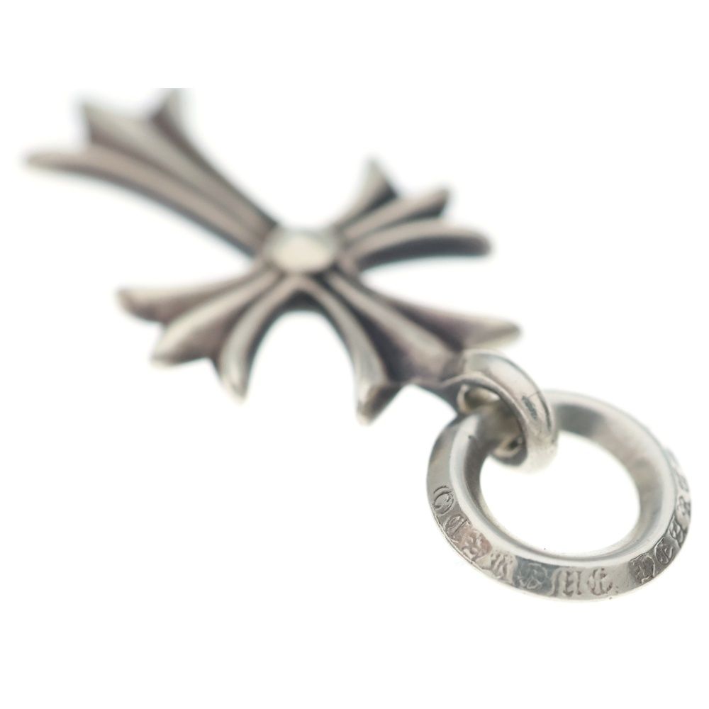 Chrome Hearts Tiny CH Cross Charm Necklace Top Silver — view 5