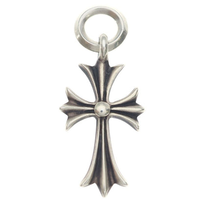 Chrome Hearts Tiny CH Cross Charm Necklace Top Silver — view 2