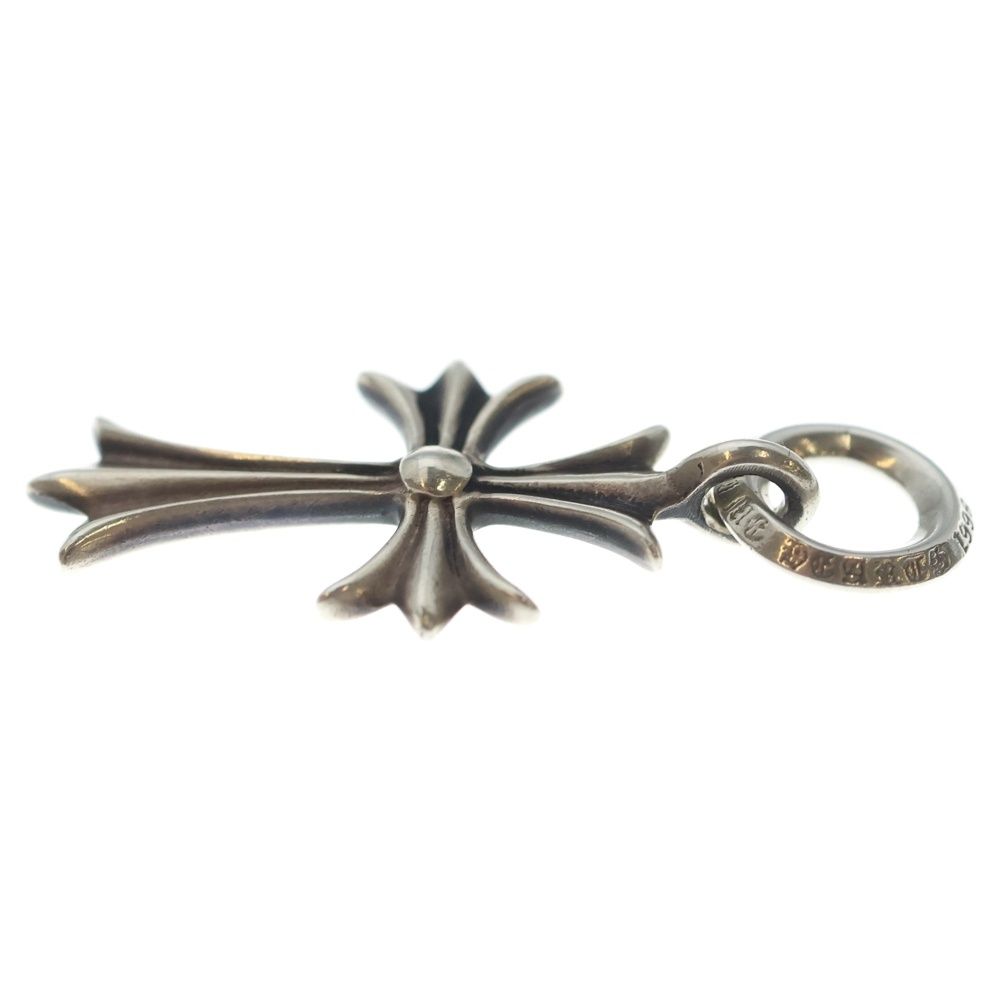 Chrome Hearts Tiny CH Cross Charm Necklace Top Silver — view 3