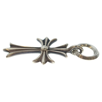Chrome Hearts Tiny CH Cross Charm Necklace Top Silver — view 3