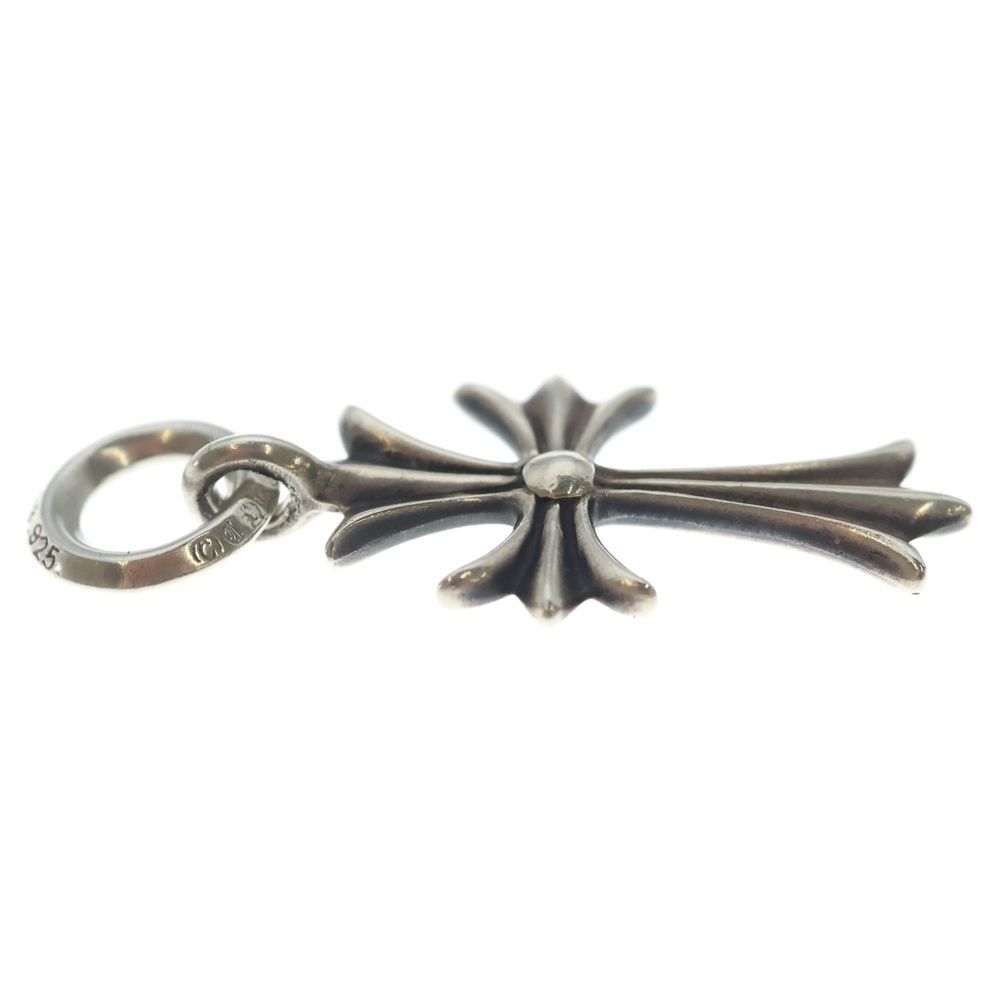 Chrome Hearts Tiny CH Cross Charm Necklace Top Silver — view 4