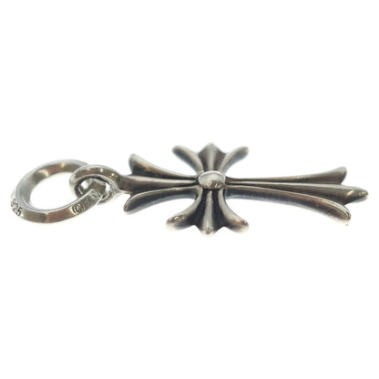 Chrome Hearts Tiny CH Cross Charm Necklace Top Silver — view 4
