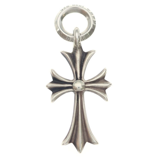 Chrome Hearts Tiny CH Cross Charm Necklace Top Silver