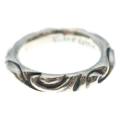 Chrome Hearts Scrl Band Scroll Ring Silver — view 4