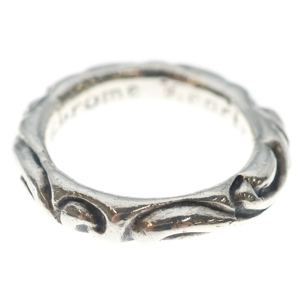 Chrome Hearts Scrl Band Scroll Ring Silver